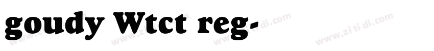 goudy Wtct reg字体转换
